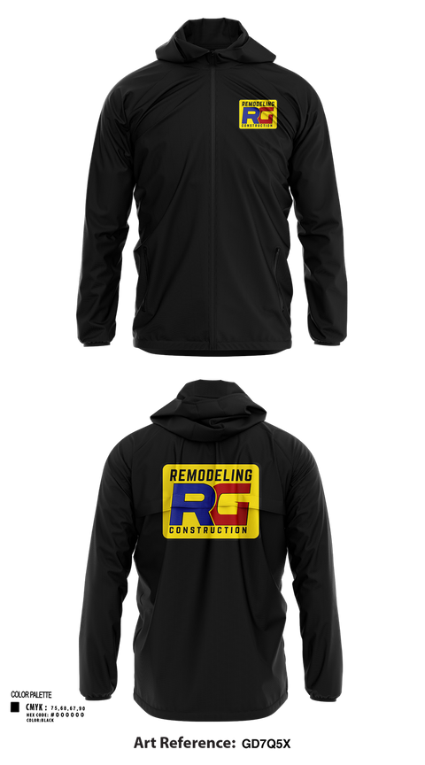 Windbreaker, Rg remodeling, , Teamtime, Team time, sublimation, custom sports apparel, team uniforms, spirit wear, spiritwear, sports uniforms, custom shirts, team store, custom team store, fundraiser sports, apparel fundraiser