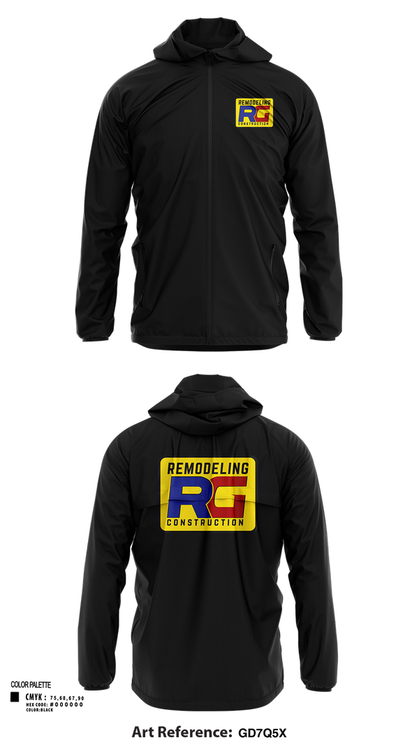 Windbreaker, Rg remodeling, , Teamtime, Team time, sublimation, custom sports apparel, team uniforms, spirit wear, spiritwear, sports uniforms, custom shirts, team store, custom team store, fundraiser sports, apparel fundraiser