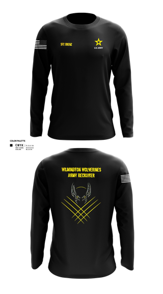 Long Sleeve Performance Shirt, Wilmington Army Recruiting Station, Army, Teamtime, Team time, sublimation, custom sports apparel, team uniforms, spirit wear, spiritwear, sports uniforms, custom shirts, team store, custom team store, fundraiser sports, apparel fundraiser