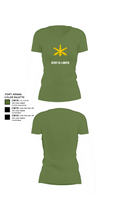 BTRY-B 1/188th 96332158 Women's Short Sleeve V-neck Shirt - 42