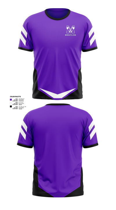 Mount Gilead High School Wrestling 55730415 Short Sleeve Performance Shirt - 41