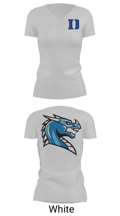 De Ridder High School Softball 28991154 Women's Short Sleeve V-neck Shirt - 19