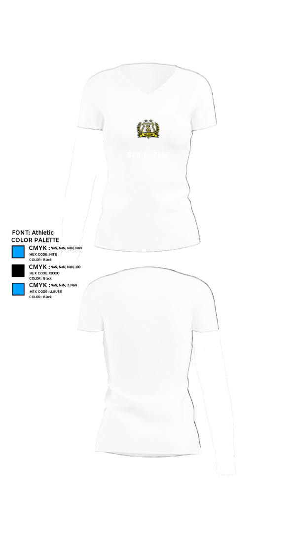 Women's Short Sleeve Vneck Shirt, SAN LÁZARO, Men's Soccer, Teamtime, Team time, sublimation, custom sports apparel, team uniforms, spirit wear, spiritwear, sports uniforms, custom shirts, team store, custom team store, fundraiser sports, apparel fundraiser