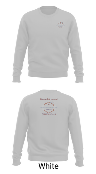 Crew Neck Sweatshirt, LEGION'S FRAMING LLC, , Teamtime, Team time, sublimation, custom sports apparel, team uniforms, spirit wear, spiritwear, sports uniforms, custom shirts, team store, custom team store, fundraiser sports, apparel fundraiser