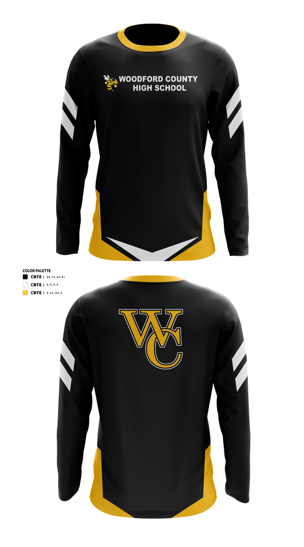 Long Sleeve Performance Shirt, Woodford County High School Golf, Golf, Teamtime, Team time, sublimation, custom sports apparel, team uniforms, spirit wear, spiritwear, sports uniforms, custom shirts, team store, custom team store, fundraiser sports, apparel fundraiser