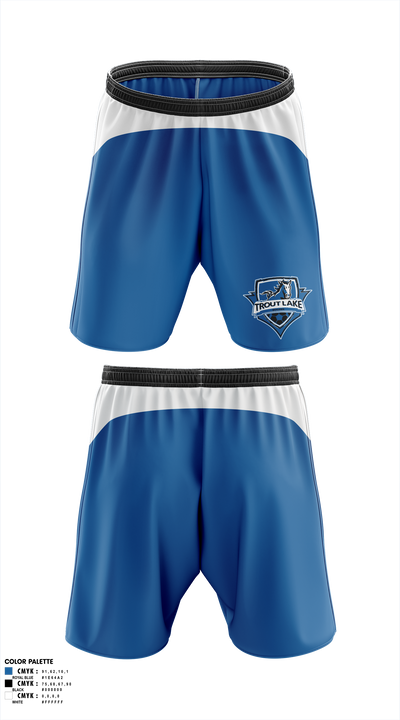 Trout Lake Mustangs 72357578 Mens Soccer Shorts - 1