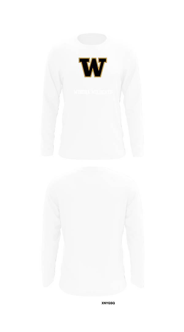Long Sleeve Performance Shirt, Winona Wildcats, Men's Basketball, Teamtime, Team time, sublimation, custom sports apparel, team uniforms, spirit wear, spiritwear, sports uniforms, custom shirts, team store, custom team store, fundraiser sports, apparel fundraiser