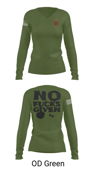 Womens Long Sleeve Vneck Shirt, Rakkasans, Army, Teamtime, Team time, sublimation, custom sports apparel, team uniforms, spirit wear, spiritwear, sports uniforms, custom shirts, team store, custom team store, fundraiser sports, apparel fundraiser