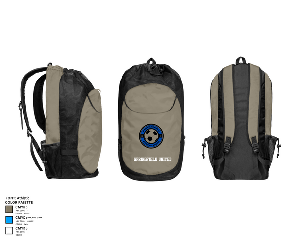 Gear Bag, Springfield United, Men's Soccer, Teamtime, Team time, sublimation, custom sports apparel, team uniforms, spirit wear, spiritwear, sports uniforms, custom shirts, team store, custom team store, fundraiser sports, apparel fundraiser