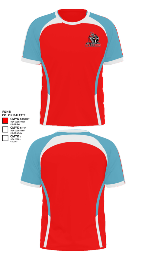 Short Sleeve Performance Shirt, Seattle Christian School (High School) Track, Track & Field, Teamtime, Team time, sublimation, custom sports apparel, team uniforms, spirit wear, spiritwear, sports uniforms, custom shirts, team store, custom team store, fundraiser sports, apparel fundraiser