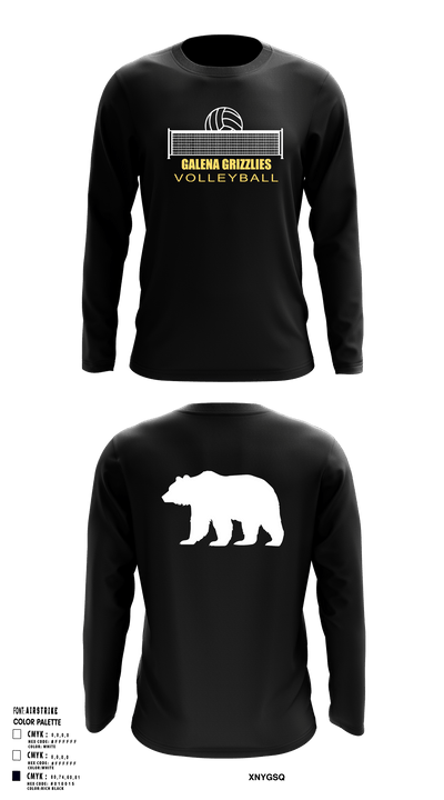 Galena High School Volleyball 10912508 Long Sleeve Performance Shirt - 2
