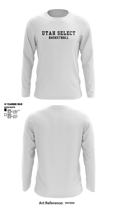 Utah Select Basketball 19223237 Long Sleeve Performance Shirt 3