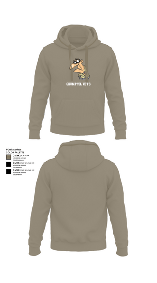 Hoodie, GrumpyOLVets, Army, Teamtime, Team time, sublimation, custom sports apparel, team uniforms, spirit wear, spiritwear, sports uniforms, custom shirts, team store, custom team store, fundraiser sports, apparel fundraiser