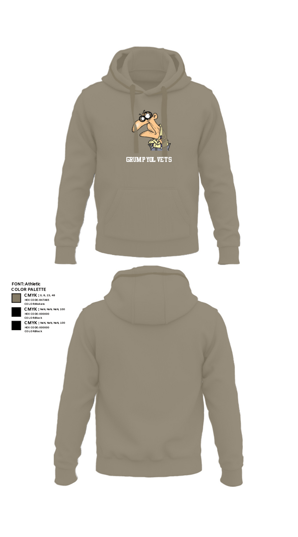 Hoodie, GrumpyOLVets, Army, Teamtime, Team time, sublimation, custom sports apparel, team uniforms, spirit wear, spiritwear, sports uniforms, custom shirts, team store, custom team store, fundraiser sports, apparel fundraiser