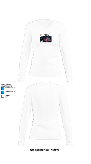 Womens Long Sleeve Vneck Shirt, Camas High School Swimming, Swimming, Teamtime, Team time, sublimation, custom sports apparel, team uniforms, spirit wear, spiritwear, sports uniforms, custom shirts, team store, custom team store, fundraiser sports, apparel fundraiser