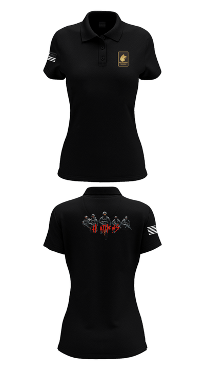 Alpha Company  2-27 48035421 Women's Short Sleeve Performance Polo  - 35