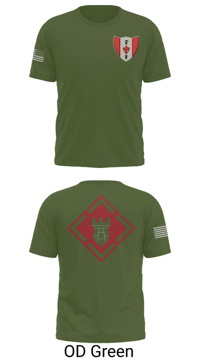 46th Engineer Battalion 60900947 Old School Cotton Feel Shirt - 50