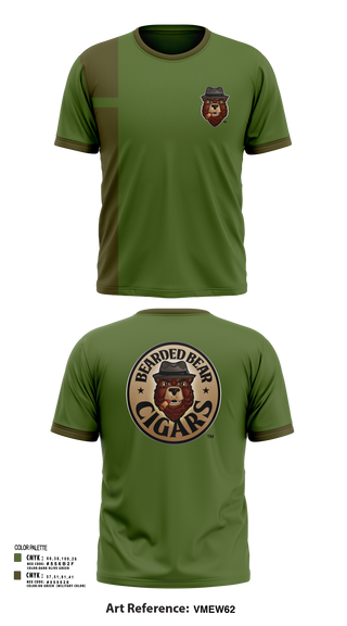 Short Sleeve Performance Shirt, Bearded Bear Cigars, , Teamtime, Team time, sublimation, custom sports apparel, team uniforms, spirit wear, spiritwear, sports uniforms, custom shirts, team store, custom team store, fundraiser sports, apparel fundraiser