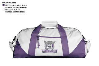 Duffle Bag, Weber State University Golf, Golf, Teamtime, Team time, sublimation, custom sports apparel, team uniforms, spirit wear, spiritwear, sports uniforms, custom shirts, team store, custom team store, fundraiser sports, apparel fundraiser