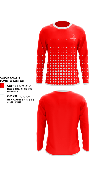Long Sleeve Performance Shirt, Fairfield Senior High School Golf, Golf, Teamtime, Team time, sublimation, custom sports apparel, team uniforms, spirit wear, spiritwear, sports uniforms, custom shirts, team store, custom team store, fundraiser sports, apparel fundraiser