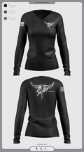 Livingston Police Emergency Service Unit 52189708 Women's Long Sleeve V-neck Shirt -1 1