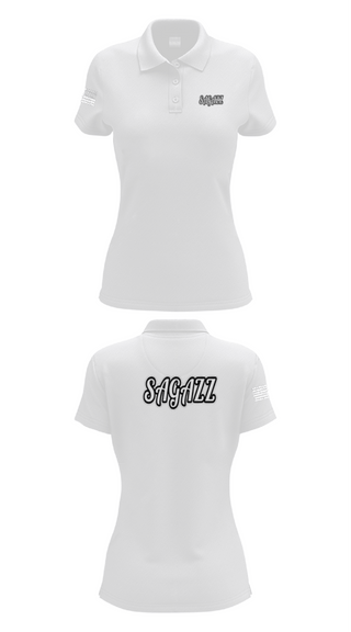 Women's Short Sleeve Performance Polo, SAGAZZ, Baseball, Teamtime, Team time, sublimation, custom sports apparel, team uniforms, spirit wear, spiritwear, sports uniforms, custom shirts, team store, custom team store, fundraiser sports, apparel fundraiser