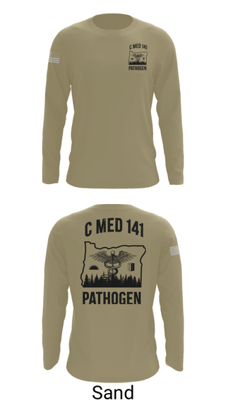 Long Sleeve Performance Shirt, C MED 141, National Guard, Teamtime, Team time, sublimation, custom sports apparel, team uniforms, spirit wear, spiritwear, sports uniforms, custom shirts, team store, custom team store, fundraiser sports, apparel fundraiser