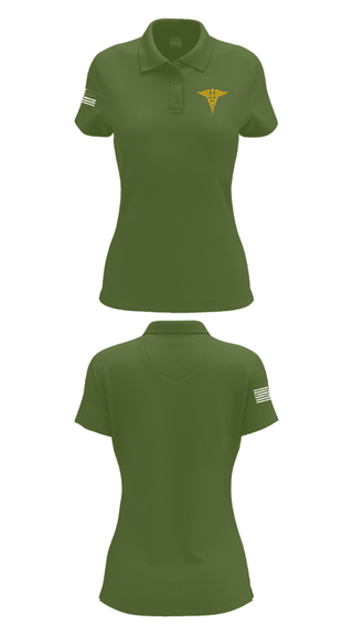 Women's Short Sleeve Performance Polo, Physical Therapy, Army, Teamtime, Team time, sublimation, custom sports apparel, team uniforms, spirit wear, spiritwear, sports uniforms, custom shirts, team store, custom team store, fundraiser sports, apparel fundraiser
