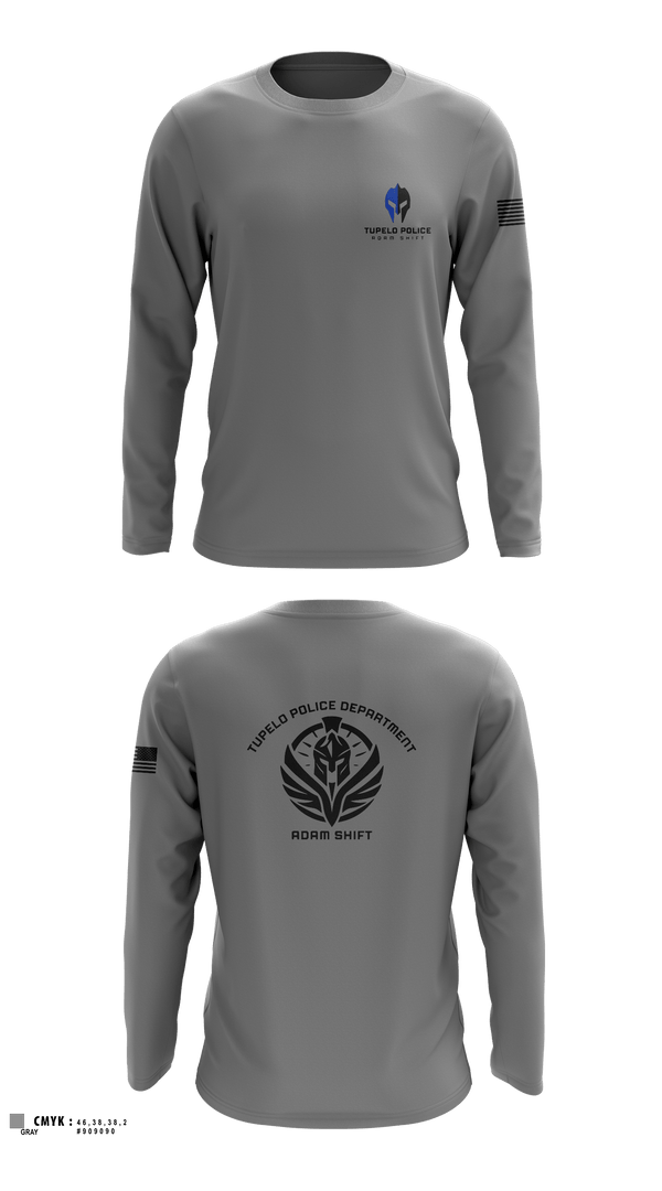 Long Sleeve Performance Shirt, TPD Adam Shift, Police, Teamtime, Team time, sublimation, custom sports apparel, team uniforms, spirit wear, spiritwear, sports uniforms, custom shirts, team store, custom team store, fundraiser sports, apparel fundraiser