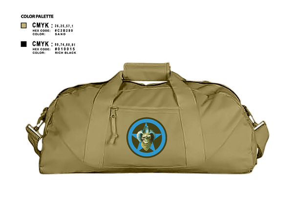 Duffle Bag, Bandit Troop, Army, Teamtime, Team time, sublimation, custom sports apparel, team uniforms, spirit wear, spiritwear, sports uniforms, custom shirts, team store, custom team store, fundraiser sports, apparel fundraiser