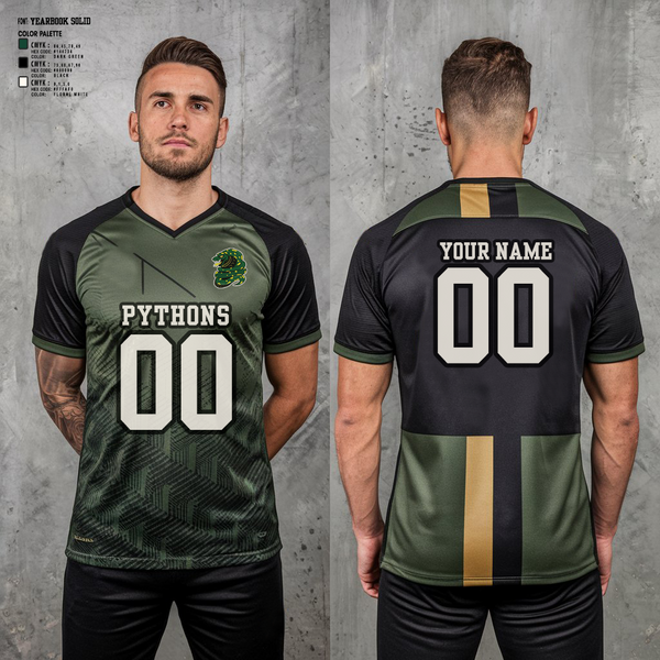 Mens Soccer Jersey, PYTHONS, Men's Soccer, Teamtime, Team time, sublimation, custom sports apparel, team uniforms, spirit wear, spiritwear, sports uniforms, custom shirts, team store, custom team store, fundraiser sports, apparel fundraiser