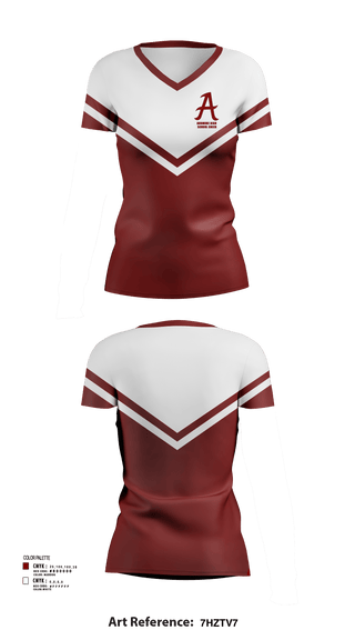 Womens Short Sleeve Vneck Shirt, Ardmore High School Cheer, Cheer, Teamtime, Team time, sublimation, custom sports apparel, team uniforms, spirit wear, spiritwear, sports uniforms, custom shirts, team store, custom team store, fundraiser sports, apparel fundraiser