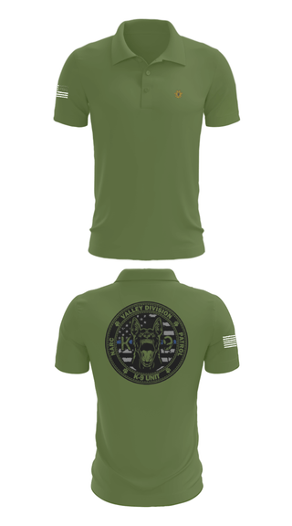 Short Sleeve Performance Polo, VALLEY K9, , Teamtime, Team time, sublimation, custom sports apparel, team uniforms, spirit wear, spiritwear, sports uniforms, custom shirts, team store, custom team store, fundraiser sports, apparel fundraiser
