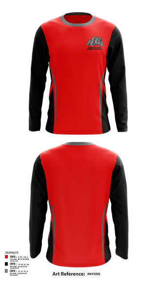 Long Sleeve Performance Shirt, Okmulgee High School Football, Football, Teamtime, Team time, sublimation, custom sports apparel, team uniforms, spirit wear, spiritwear, sports uniforms, custom shirts, team store, custom team store, fundraiser sports, apparel fundraiser