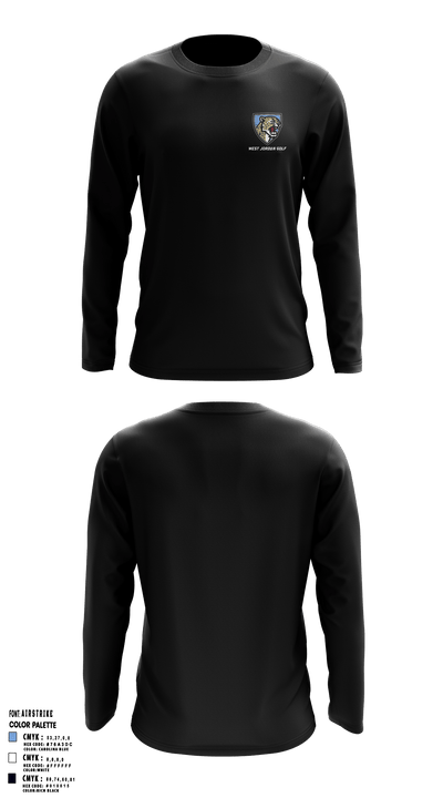 West Jordan High School Golf 27637623 Long Sleeve Performance Shirt - 2