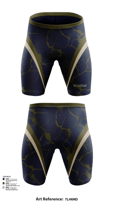 Braves Brazilian Jiu-Jitsu School 54785879 Men's Compression Shorts - 103