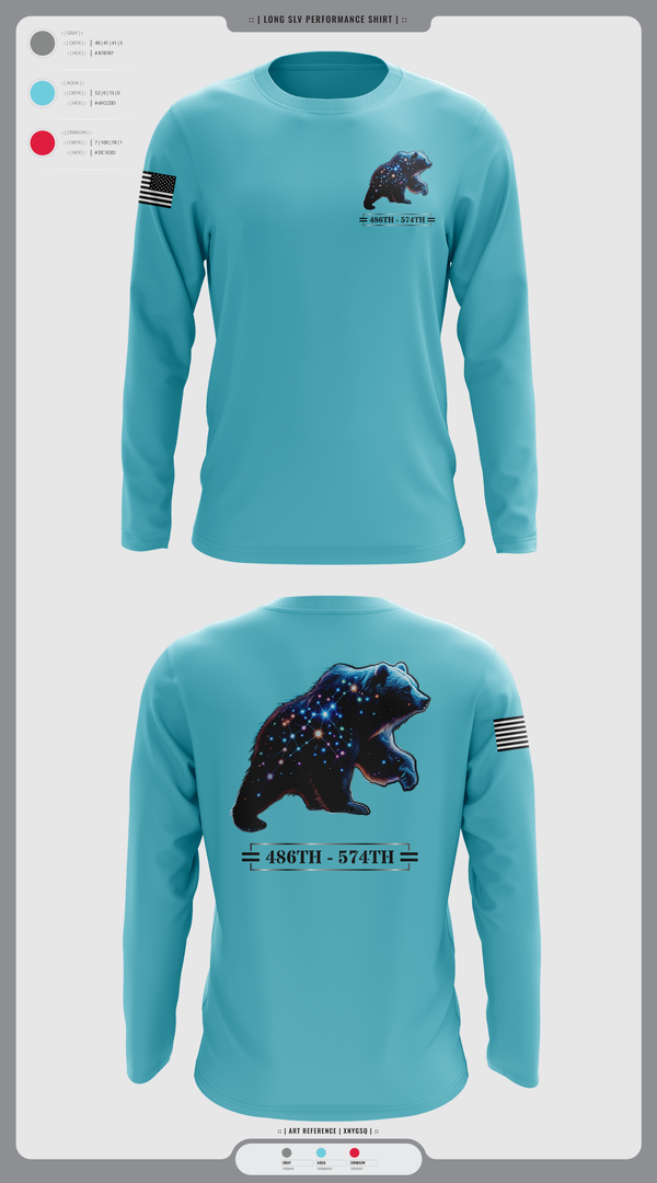 Long Sleeve Performance Shirt, 486th/574th, , Teamtime, Team time, sublimation, custom sports apparel, team uniforms, spirit wear, spiritwear, sports uniforms, custom shirts, team store, custom team store, fundraiser sports, apparel fundraiser