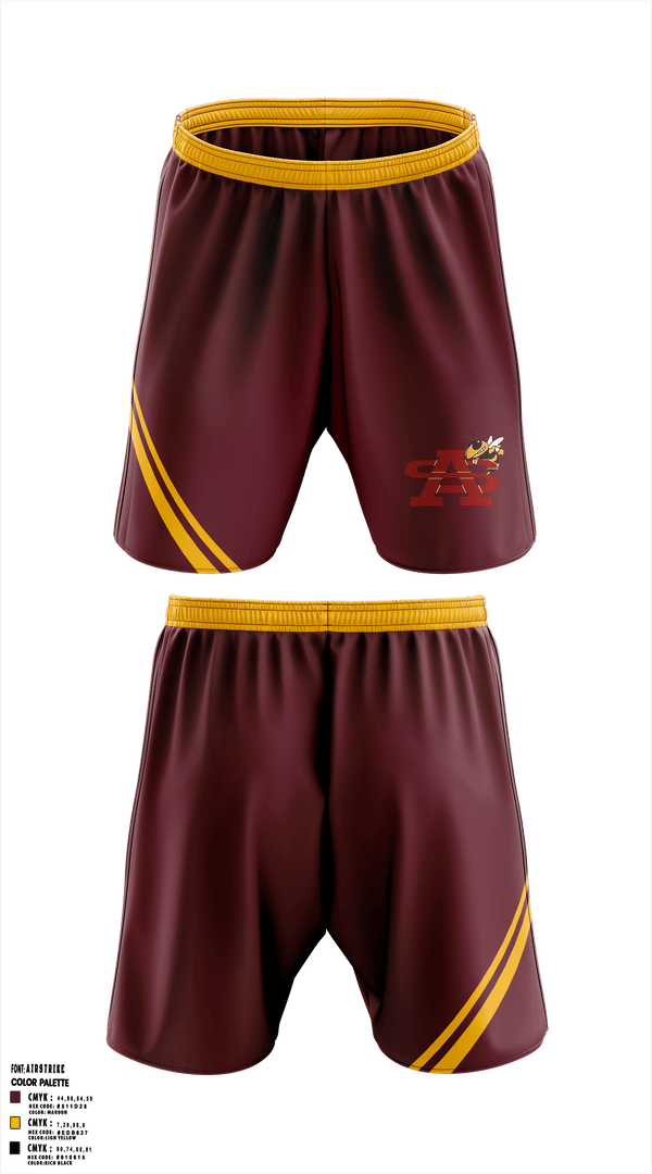 Athletic Shorts With Pockets, St Augustine Yellow Jackets, Swimming, Teamtime, Team time, sublimation, custom sports apparel, team uniforms, spirit wear, spiritwear, sports uniforms, custom shirts, team store, custom team store, fundraiser sports, apparel fundraiser