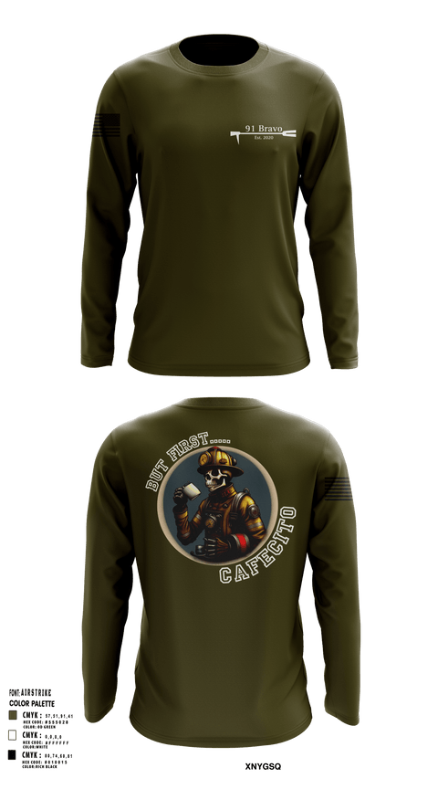 Long Sleeve Performance Shirt, 91 Bravo, Fire Department, Teamtime, Team time, sublimation, custom sports apparel, team uniforms, spirit wear, spiritwear, sports uniforms, custom shirts, team store, custom team store, fundraiser sports, apparel fundraiser