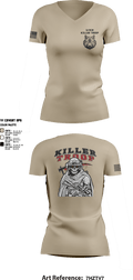 3/2CR Killer Troop 6220684 Women's Short Sleeve V-neck Shirt - 8
