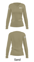 553 74727013 Women's Long Sleeve V-neck Shirt - 97