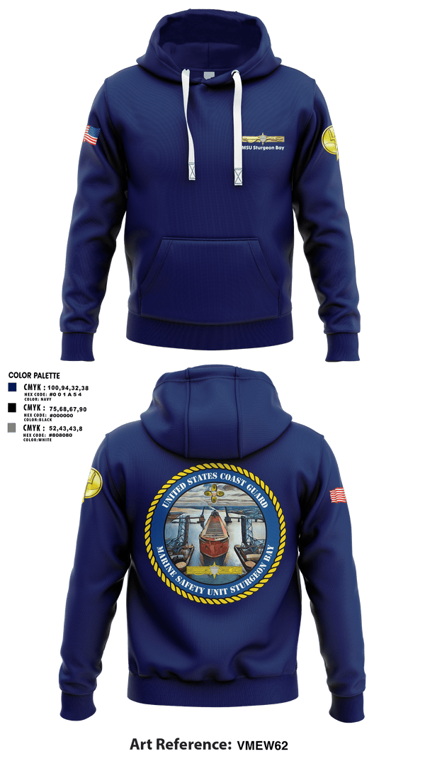 Hoodie, MSU Sturgeon Bay, Coast Guard, Teamtime, Team time, sublimation, custom sports apparel, team uniforms, spirit wear, spiritwear, sports uniforms, custom shirts, team store, custom team store, fundraiser sports, apparel fundraiser