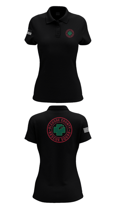 Bledsoe County Rescue Squad 83913637 Women's Short Sleeve Performance Polo  - 35