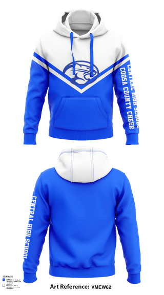 Hoodie, Central High School Coosa County Cheer, Cheer, Teamtime, Team time, sublimation, custom sports apparel, team uniforms, spirit wear, spiritwear, sports uniforms, custom shirts, team store, custom team store, fundraiser sports, apparel fundraiser