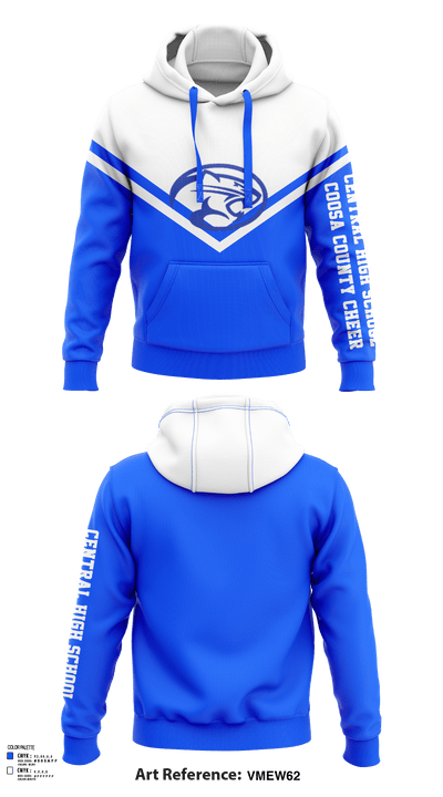 Central High School Coosa County Cheer 23586560 Hoodie - 122