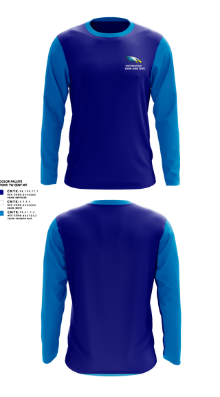 Long Sleeve Performance Shirt, Wethersfield High School Swimming, Swimming, Teamtime, Team time, sublimation, custom sports apparel, team uniforms, spirit wear, spiritwear, sports uniforms, custom shirts, team store, custom team store, fundraiser sports, apparel fundraiser