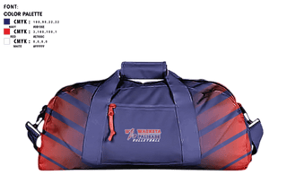 Duffle Bag, Wauneta-Palisade High School Volleyball, Women's Volleyball, Teamtime, Team time, sublimation, custom sports apparel, team uniforms, spirit wear, spiritwear, sports uniforms, custom shirts, team store, custom team store, fundraiser sports, apparel fundraiser