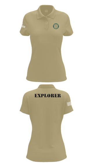 Women's Short Sleeve Performance Polo, BSO Explorers, Police, Teamtime, Team time, sublimation, custom sports apparel, team uniforms, spirit wear, spiritwear, sports uniforms, custom shirts, team store, custom team store, fundraiser sports, apparel fundraiser