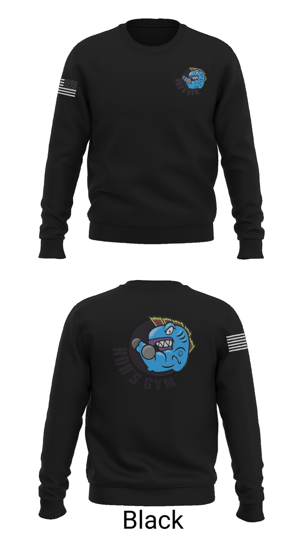 Crew Neck Sweatshirt, Robs Gym, Wrestling, Teamtime, Team time, sublimation, custom sports apparel, team uniforms, spirit wear, spiritwear, sports uniforms, custom shirts, team store, custom team store, fundraiser sports, apparel fundraiser