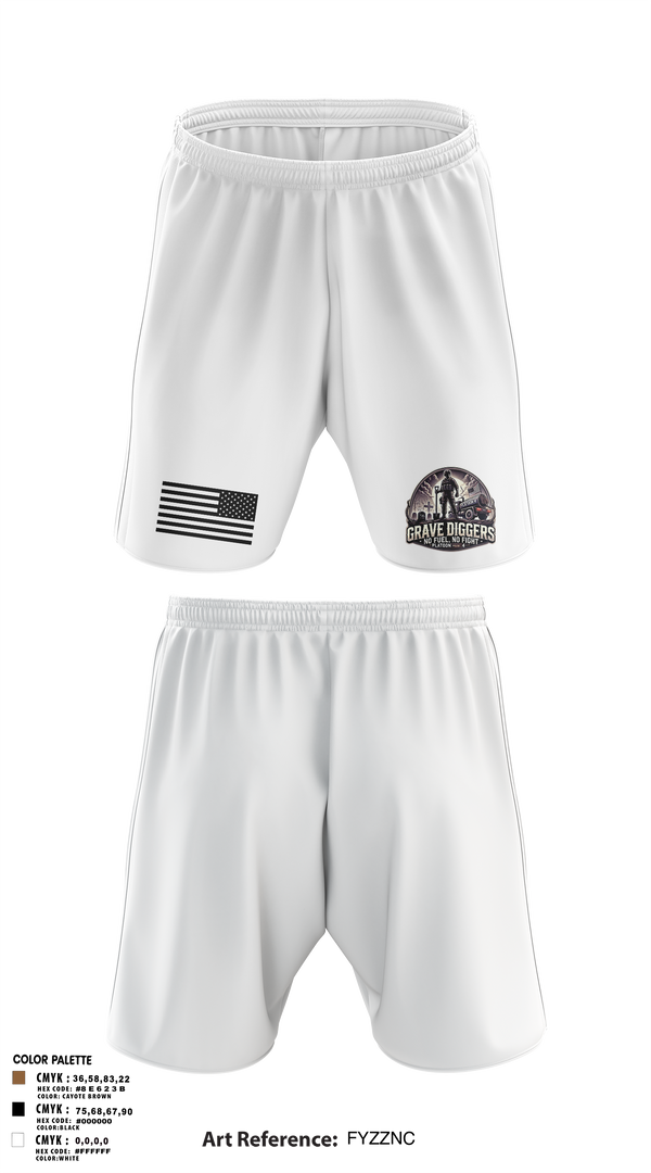 Athletic Shorts With Pockets, Gravediggers, , Teamtime, Team time, sublimation, custom sports apparel, team uniforms, spirit wear, spiritwear, sports uniforms, custom shirts, team store, custom team store, fundraiser sports, apparel fundraiser